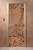 Дверь "Мишки" (бронза матовое) 190х70, 8 мм, 3 петли, коробка ольха.
